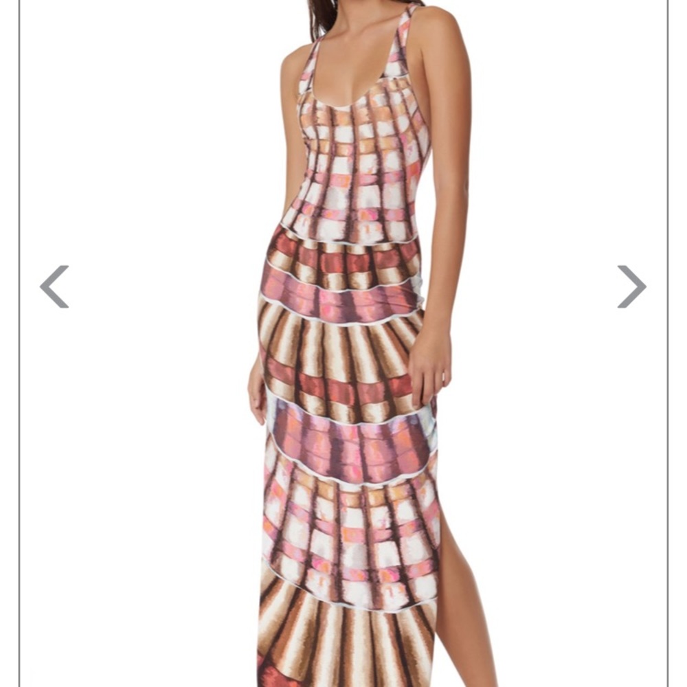 Mara Hoffman Shell print racerback dress. EUC